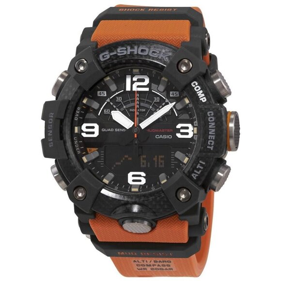 NWT Authentic Casio G-Shock Chronograph Analog-Digital Black Dial Mudmaster Men' - Picture 1 of 3